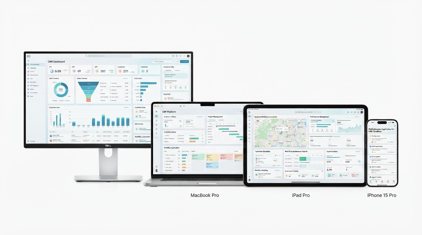 Visuel hero — dashboard CRM